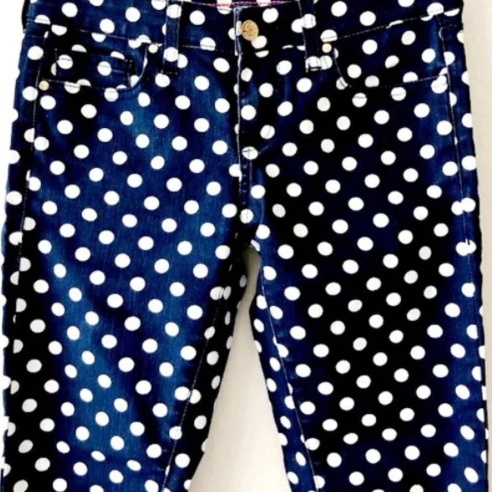 KATE SPADE Polka-Dot 'Broome Street' Jeans NWOT sz 30 - Picture 3 of 10